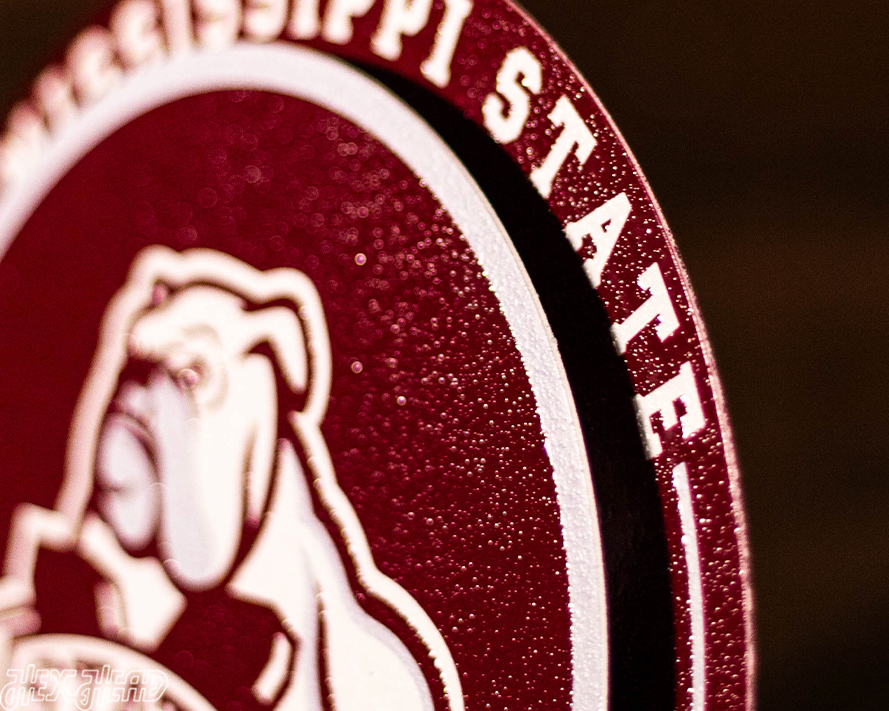 Mississippi State Bulldogs "Double Play" On the Shelf or on the Wall Art