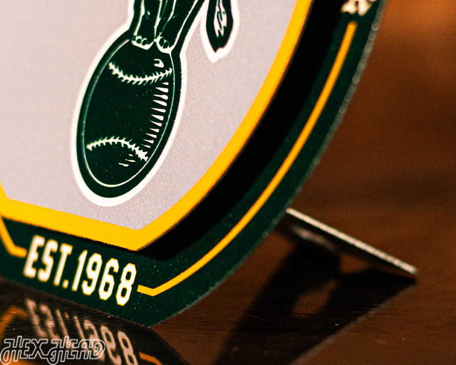 Oakland A's "Double Play" On the Shelf or on the Wall Art