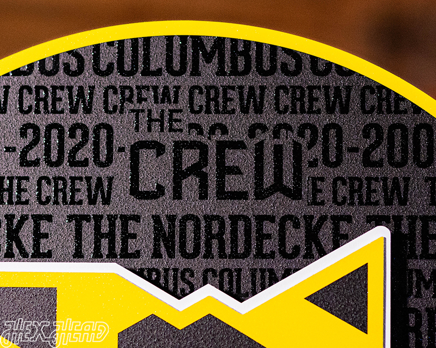 Columbus Crew CRAFT SERIES 3D Embossed Metal Wall Art