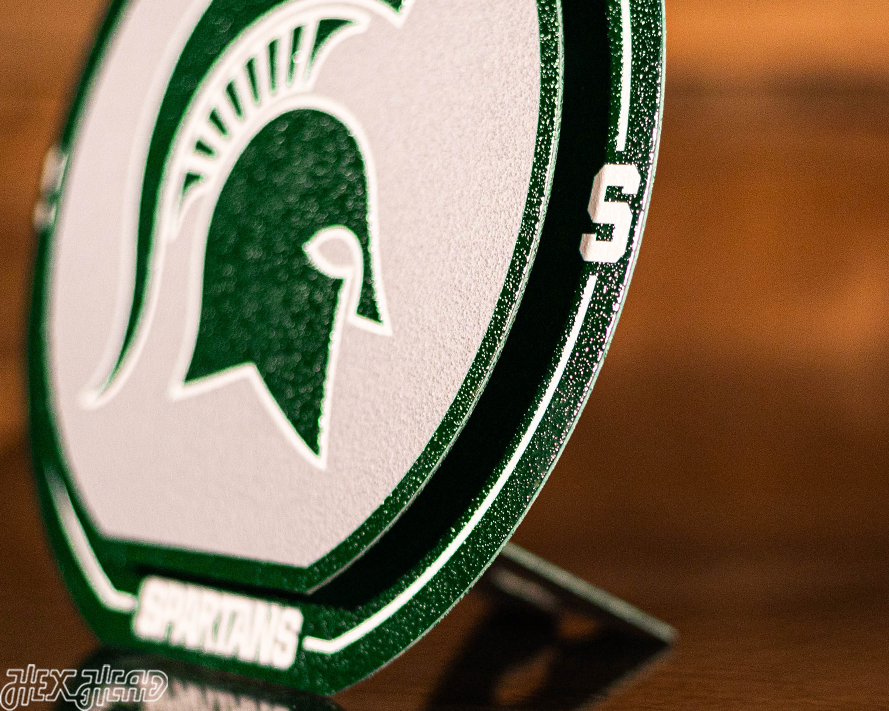 Michigan State Spartans "Double Play" On the Shelf or on the Wall Art