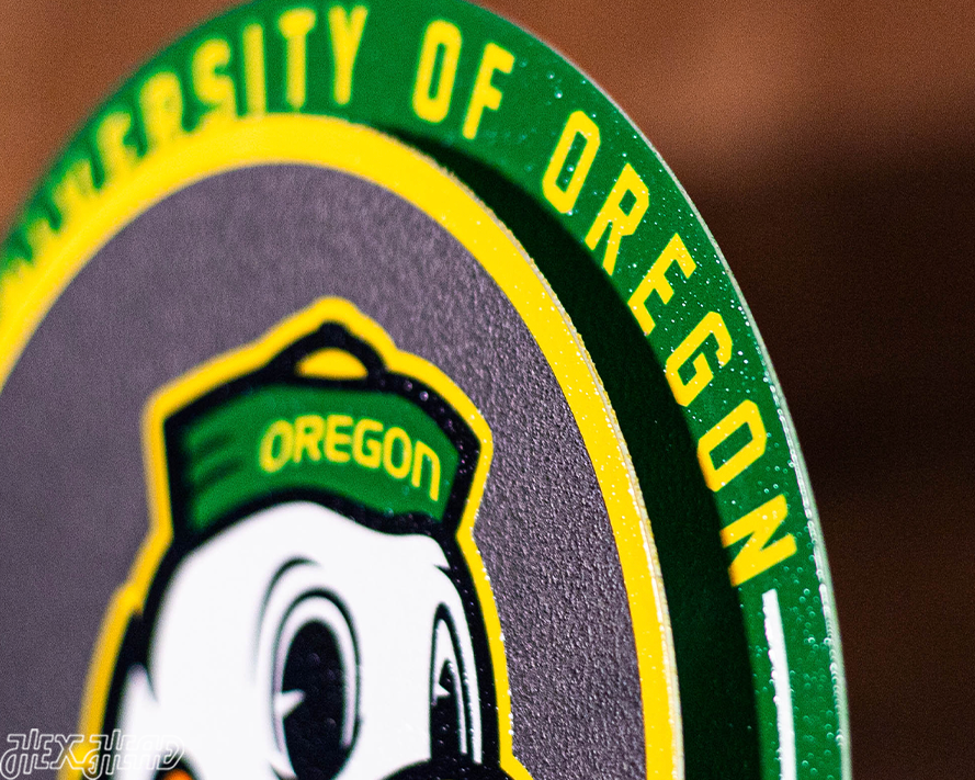 Oregon Ducks "Double Play" On the Shelf or on the Wall Art