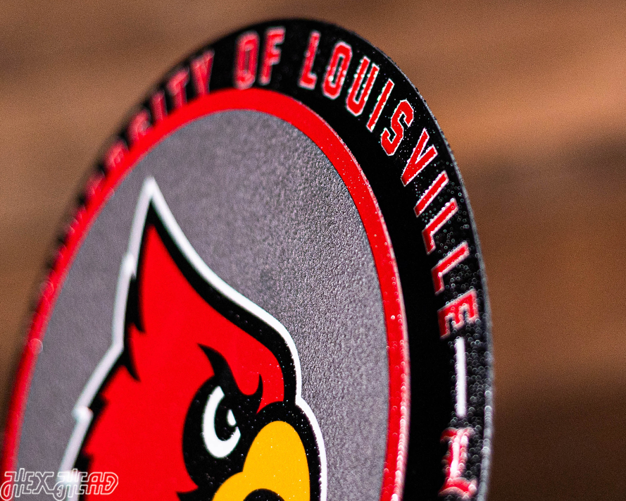 Louisville Cardinals "Double Play" On the Shelf or on the Wall Art