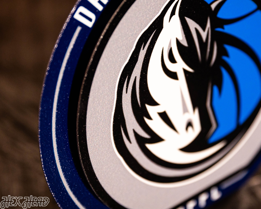 Dallas Mavericks "Double Play" On the Shelf or on the Wall Art