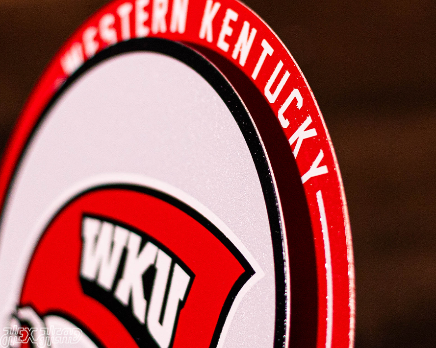 Western Kentucky Hilltoppers "Double Play" On the Shelf or on the Wall Art