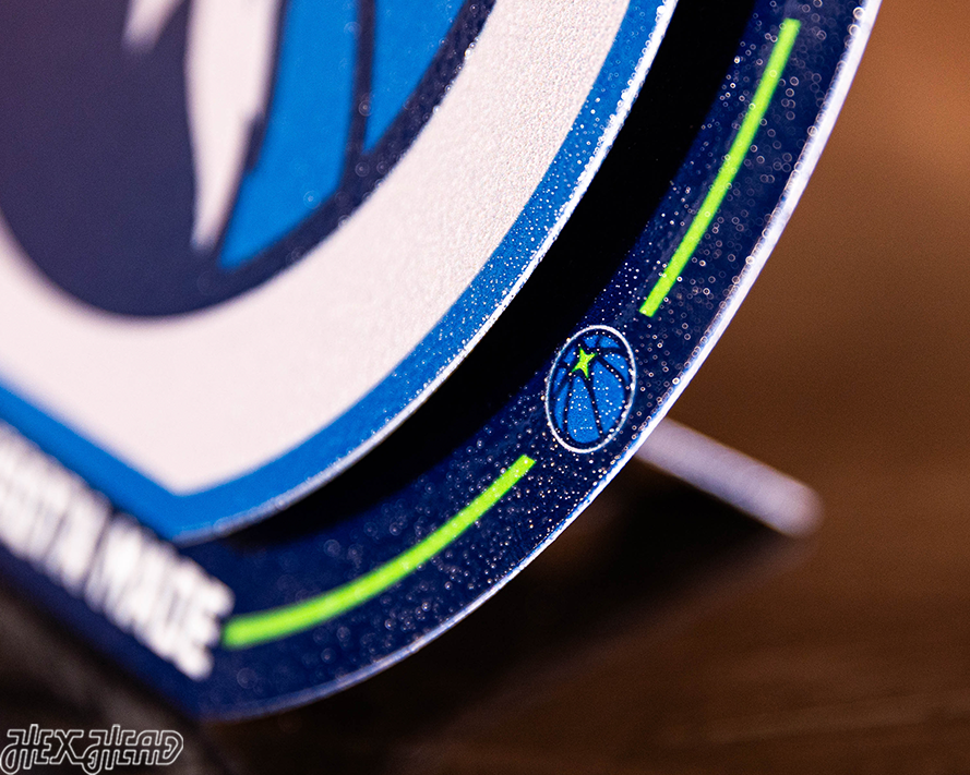 Minnesota Timberwolves "Double Play" On the Shelf or on the Wall Art