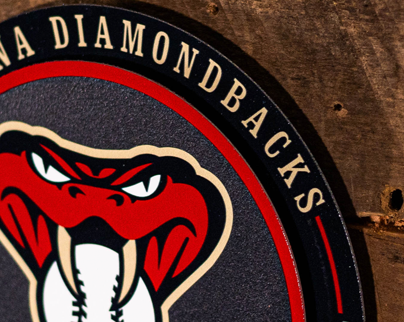 Arizona Diamondbacks "Double Play" On the Shelf or on the Wall Art