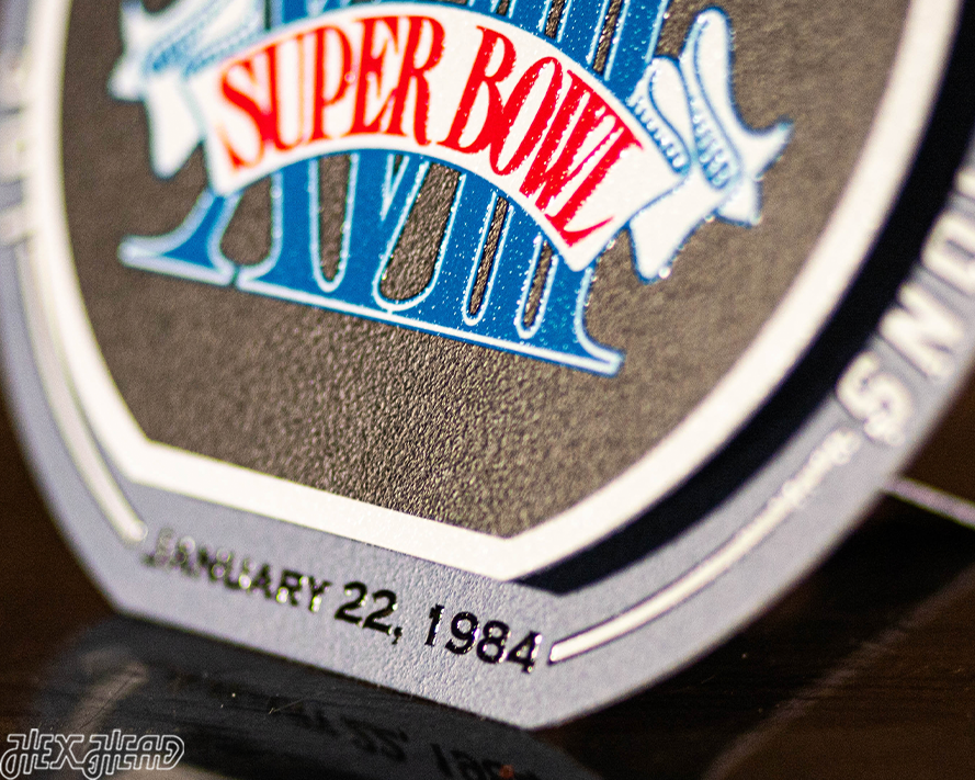 Las Vegas Raiders Super Super Bowl XVIII "Double Play" On the Shelf or on the Wall Art