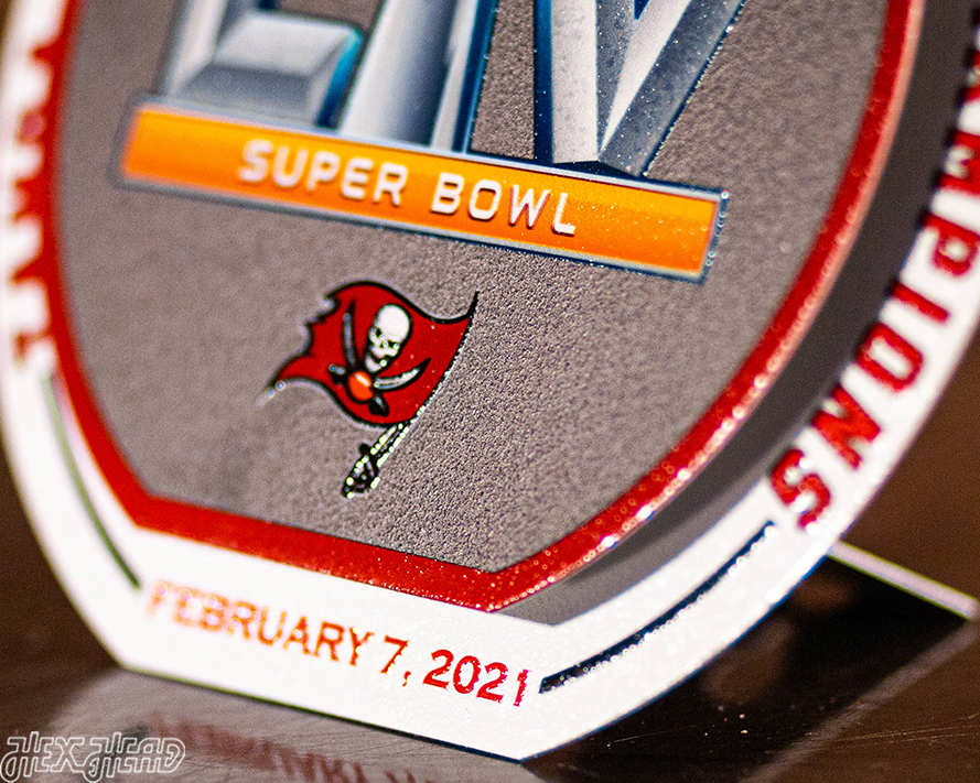 Tampa Bay Buccaneers Super Bowl LIV "Double Play" On the Shelf or on the Wall Art