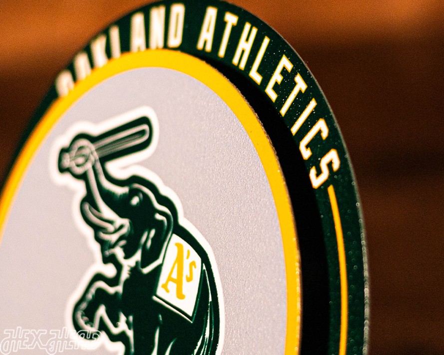 Oakland A's "Double Play" On the Shelf or on the Wall Art