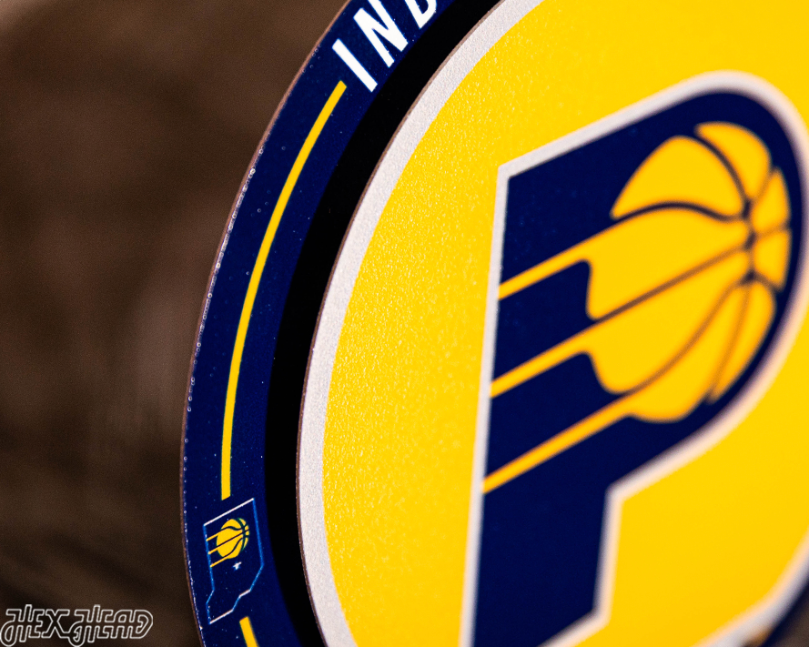 Indiana Pacers "Double Play" On the Shelf or on the Wall Art