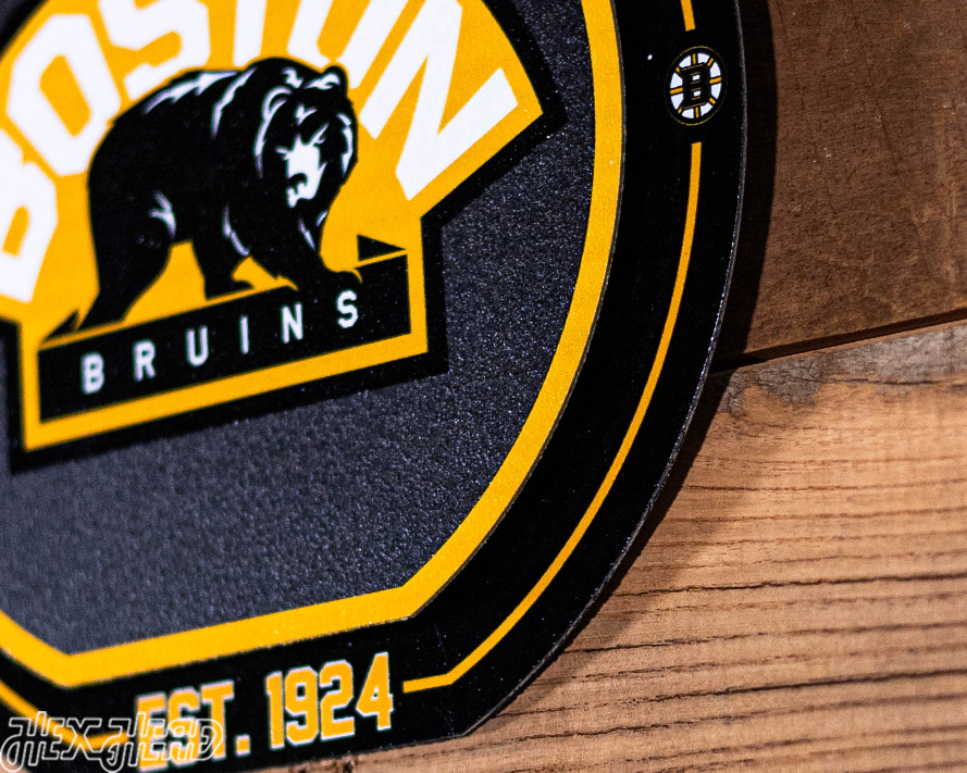 Boston Bruins "Double Play" On the Shelf or on the Wall Art