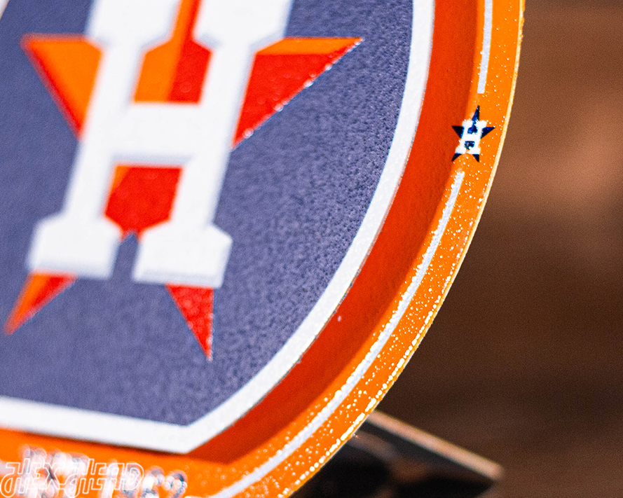 Houston Astros "Double Play" On the Shelf or on the Wall Art