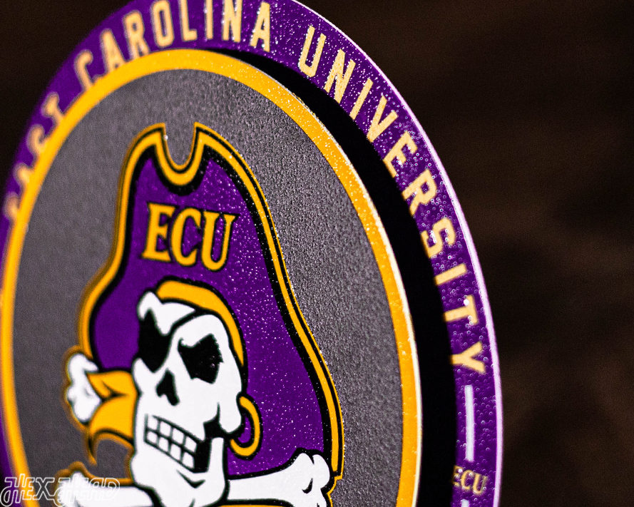 East Carolina Pirates "Double Play" On the Shelf or on the Wall Art