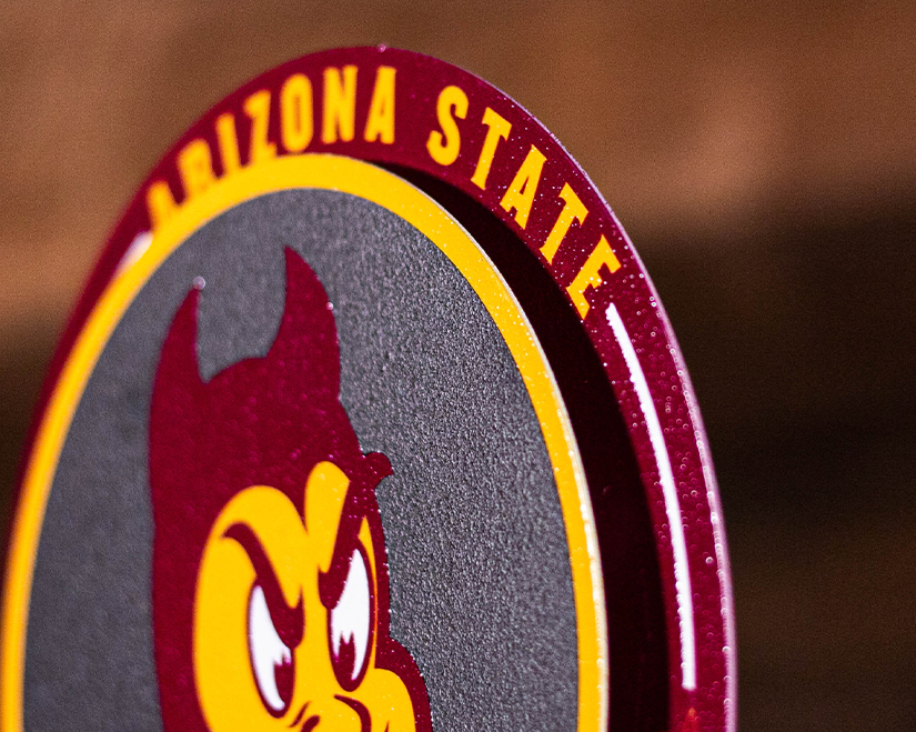 Arizona State Sun Devils "Double Play" On the Shelf or on the Wall Art