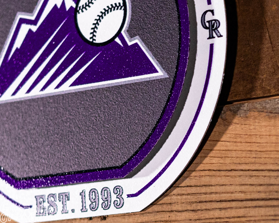 Colorado Rockies "Double Play" On the Shelf or on the Wall Art