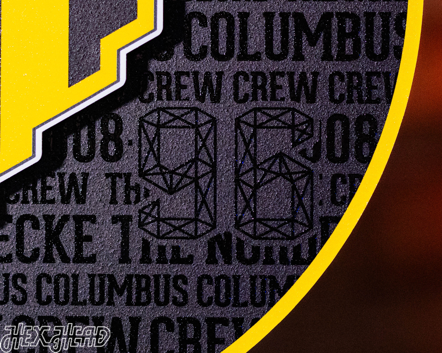 Columbus Crew CRAFT SERIES 3D Embossed Metal Wall Art