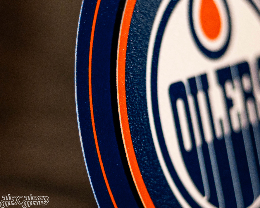 Edmonton Oilers "Double Play" On the Shelf or on the Wall Art