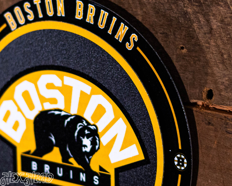 Boston Bruins "Double Play" On the Shelf or on the Wall Art