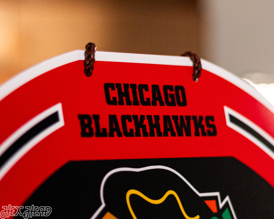 Chicago Blackhawks Personalized Monogram Metal Art