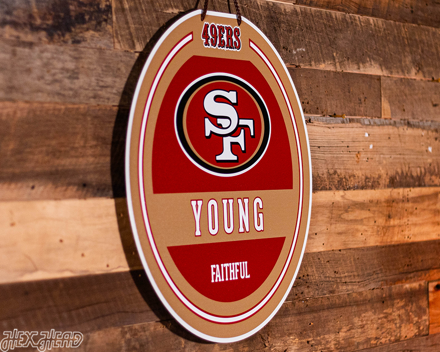 San Francisco 49ers Personalized Monogram Metal Art