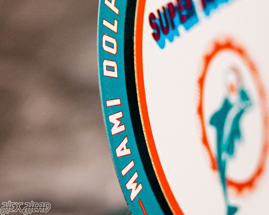 Miami Dolphins Super Bowl VII "Double Play" On the Shelf or on the Wall Art