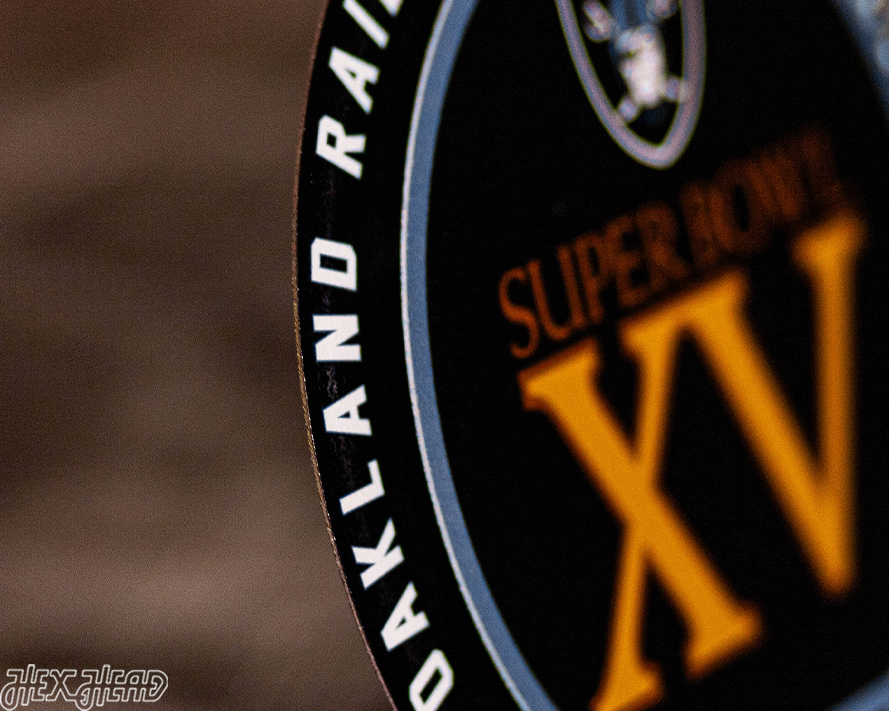 Las Vegas Raiders Super Bowl XV "Double Play" On the Shelf or on the Wall Art