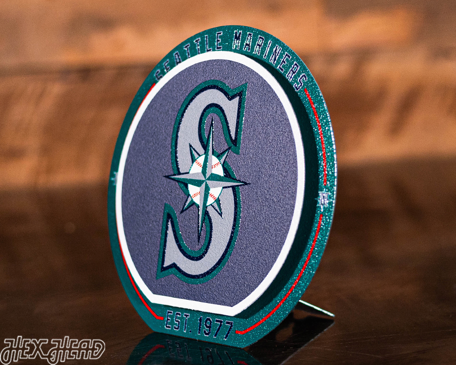 Seattle Mariners "Double Play" On the Shelf or on the Wall Art