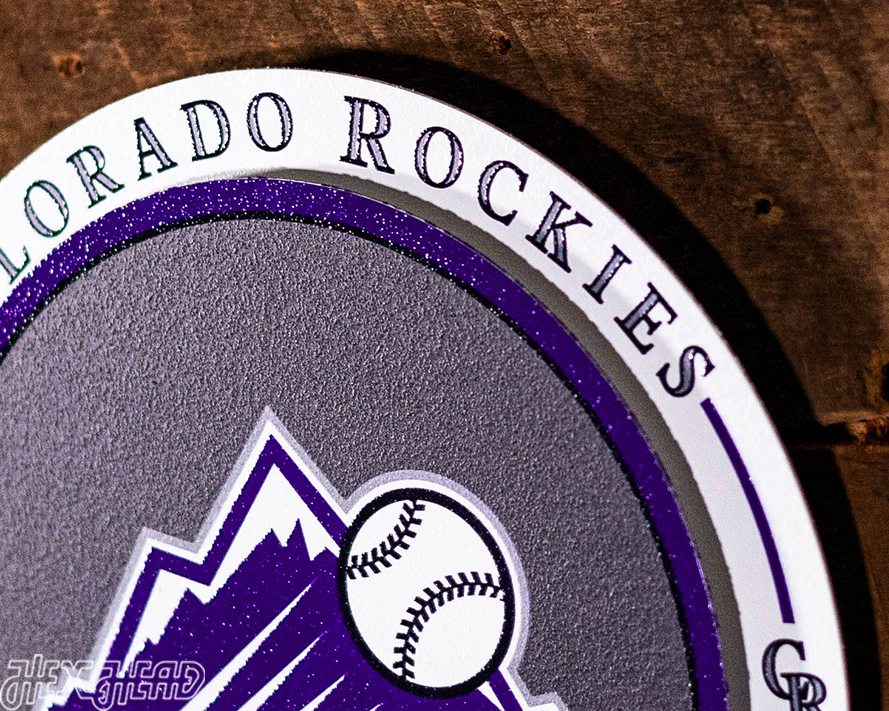 Colorado Rockies "Double Play" On the Shelf or on the Wall Art