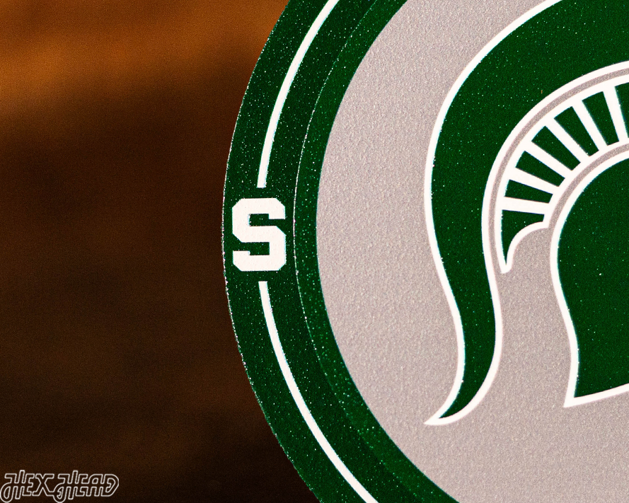 Michigan State Spartans "Double Play" On the Shelf or on the Wall Art