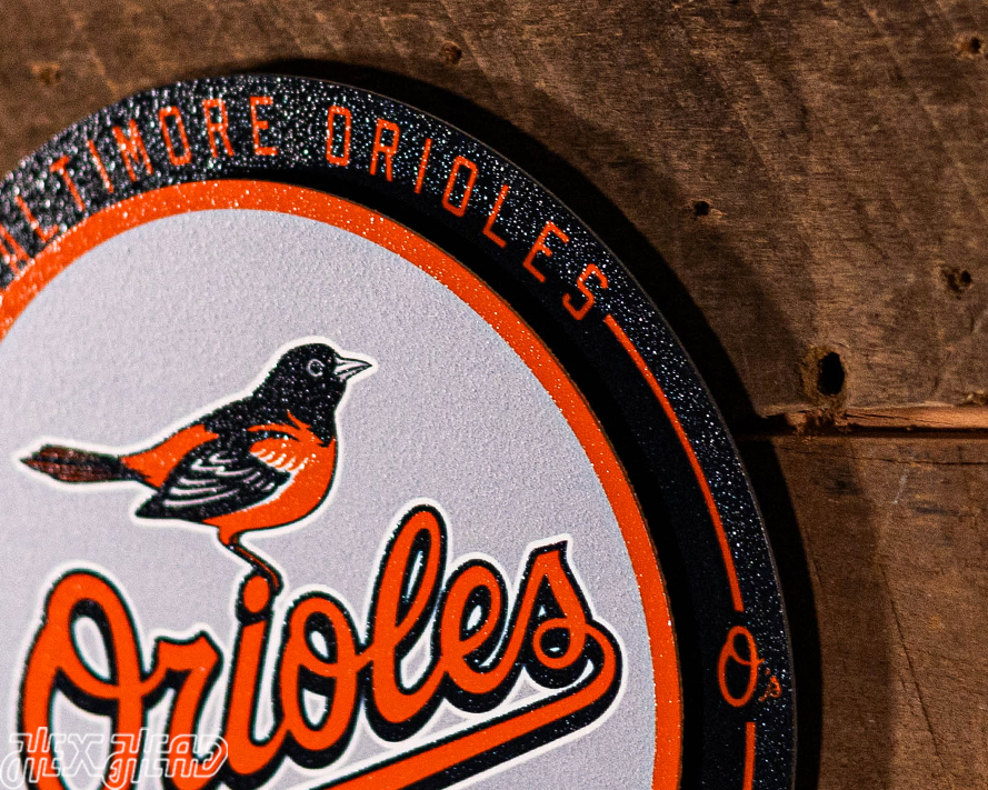 Baltimore Orioles "Double Play" On the Shelf or on the Wall Art