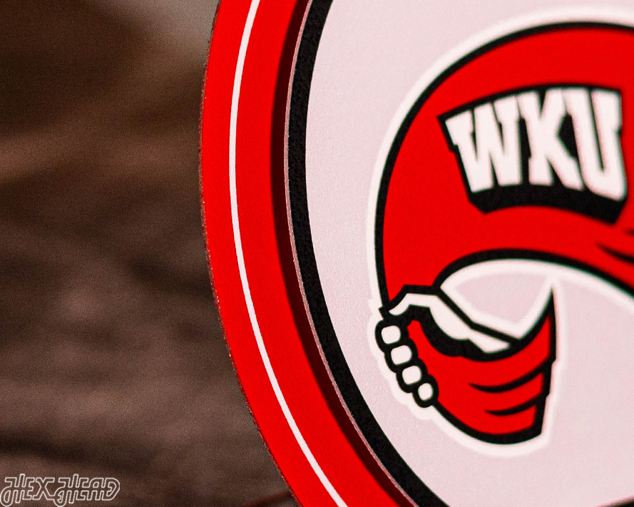 Western Kentucky Hilltoppers "Double Play" On the Shelf or on the Wall Art