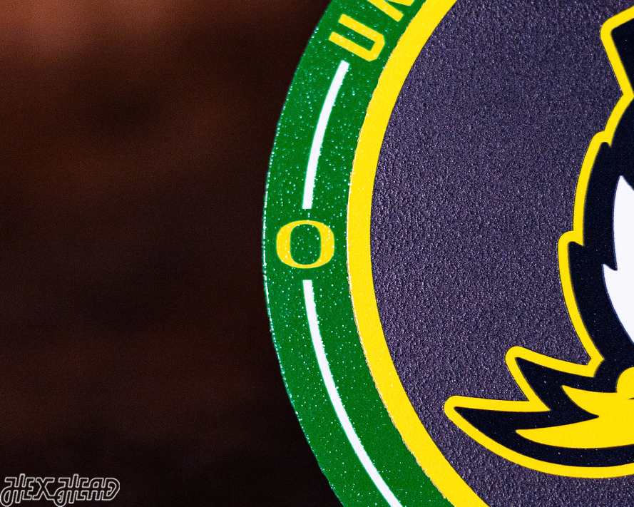 Oregon Ducks "Double Play" On the Shelf or on the Wall Art