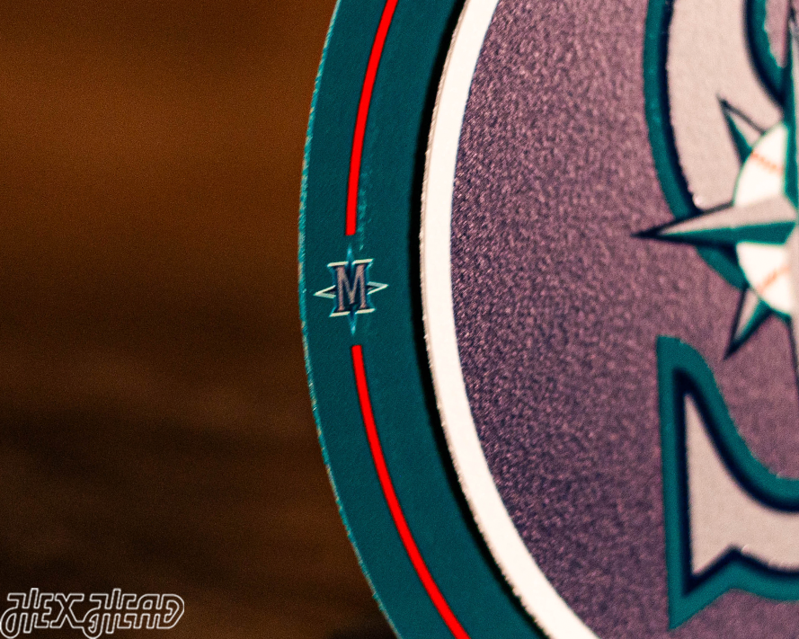 Seattle Mariners "Double Play" On the Shelf or on the Wall Art