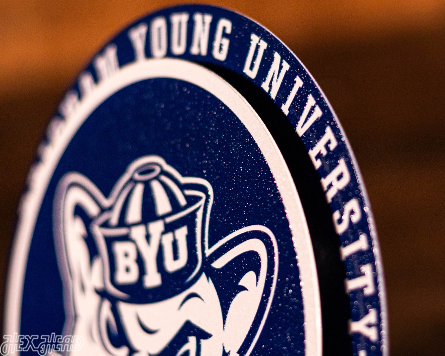 BYU Cougars "Double Play" On the Shelf or on the Wall Art