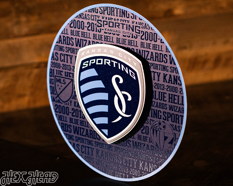 Sporting Kansas City CRAFT SERIES 3D Embossed Metal Wall Art