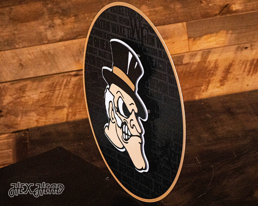 Wake Forest Demon Deacons CRAFT SERIES 3D Embossed Metal Wall Art