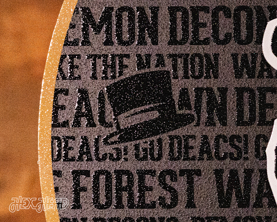 Wake Forest Demon Deacons CRAFT SERIES 3D Embossed Metal Wall Art