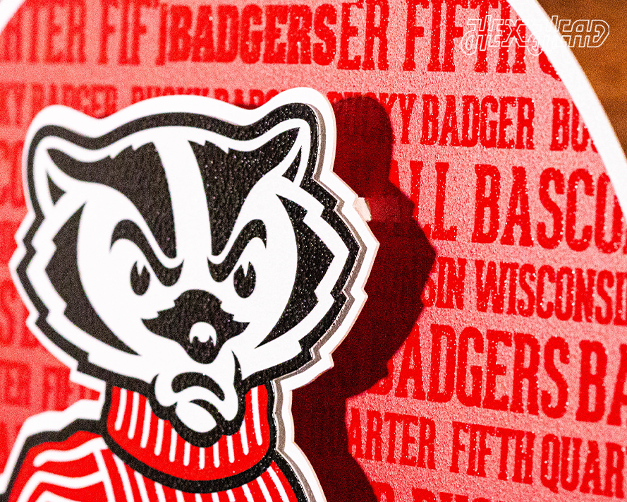 Wisconsin Badgers CRAFT SERIES 3D Embossed Metal Wall Art