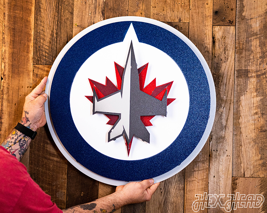 Winnipeg Jets 3D Vintage Metal Wall Art