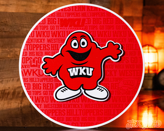 Western Kentucky Hilltoppers CRAFT SERIES 3D Embossed Metal Wall Art