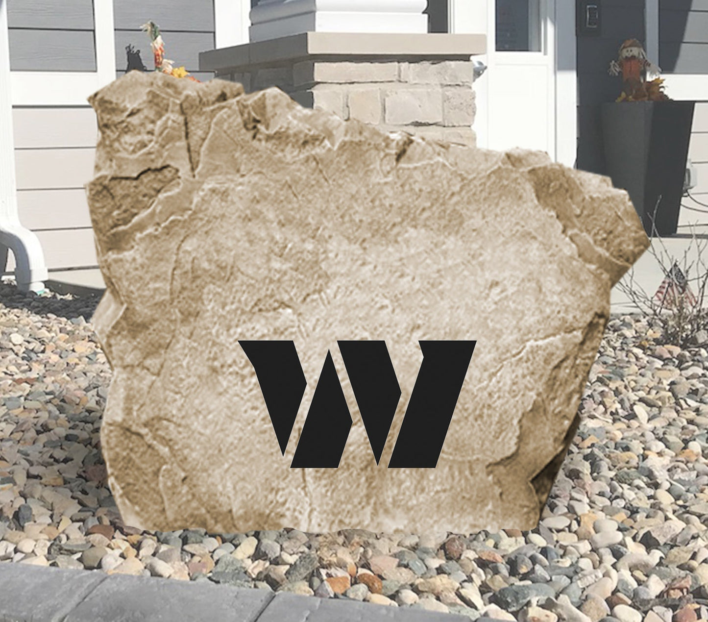 Washington Commanders Design-A-Stone Landscape Art Address Stone