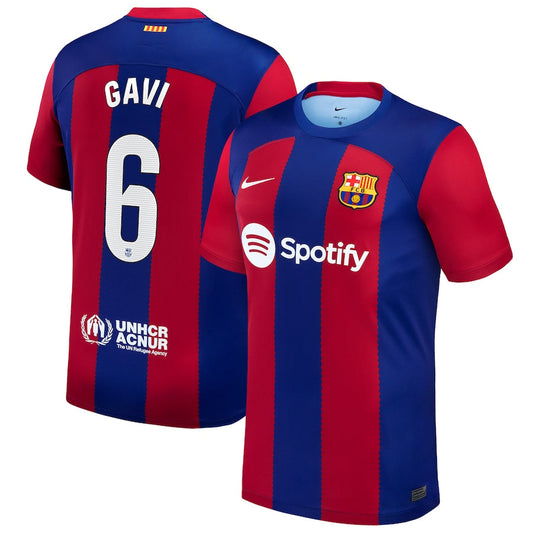 Gavi Barcelona Nike 2023/24 Home Stadium Player Jersey - Royal