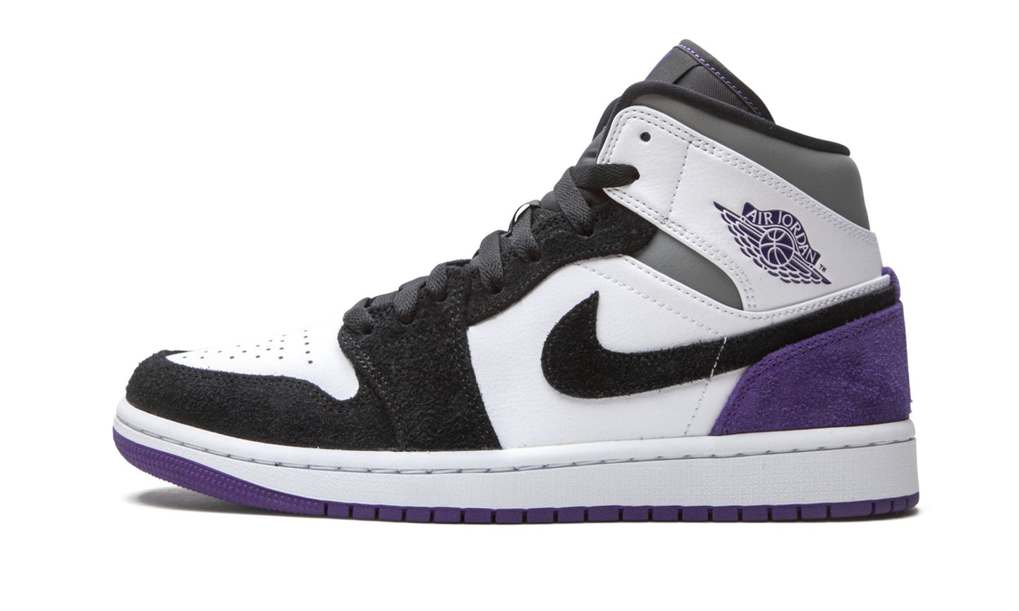 Air Jordan 1 Mid SE Court Purple Suede