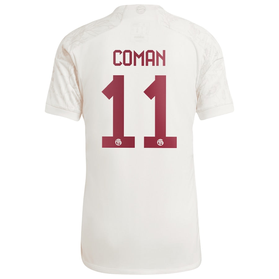 Kingsley Coman Bayern Munich adidas 2023/24 Third Jersey - White