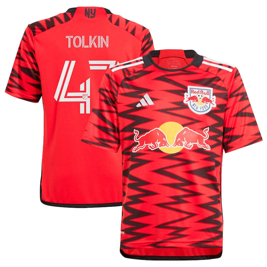 John Tolkin New York Red Bulls adidas  2024 Legacy  Player Jersey – Red