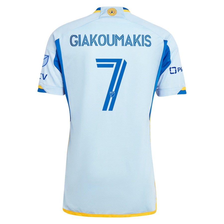 Giorgos Giakoumakis Atlanta United FC adidas 2024 The Resurgens Kit Authentic Player Jersey - Light Blue