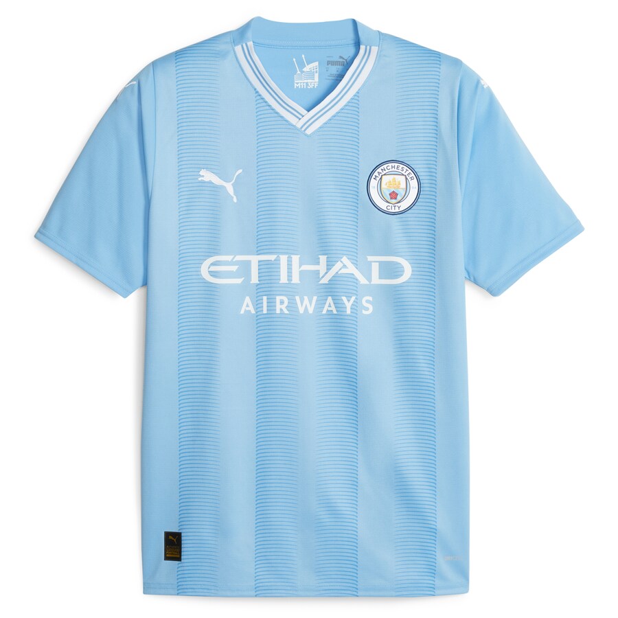 Julián Álvarez Manchester City Puma 2023/24 Home Player Jersey - Sky Blue