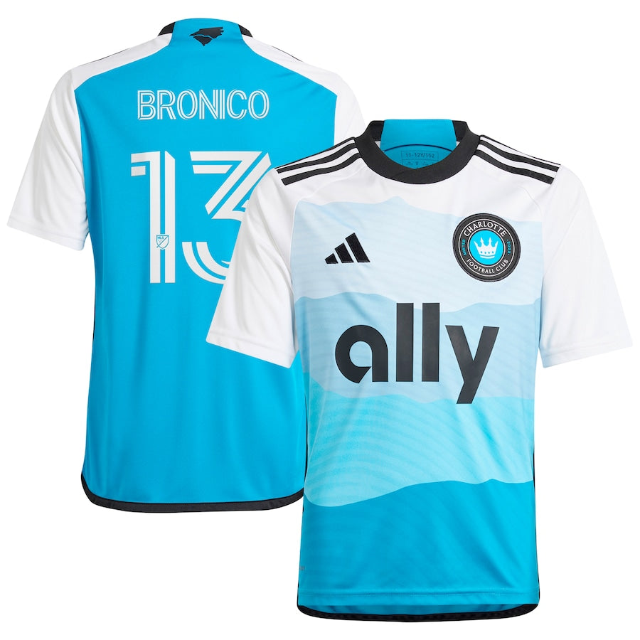 Brandt Bronico Charlotte FC adidas  2024 The Carolina Kit: Explore  Player Jersey - Blue