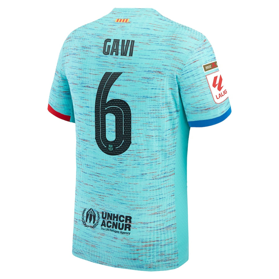 Gavi Barcelona Nike 2023/24 Third Authentic Jersey - Aqua