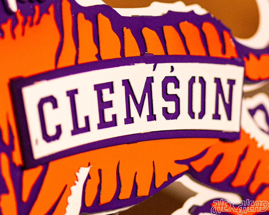 Vintage Vault Clemson Tigers "1955" 3D Vintage Metal Wall Art